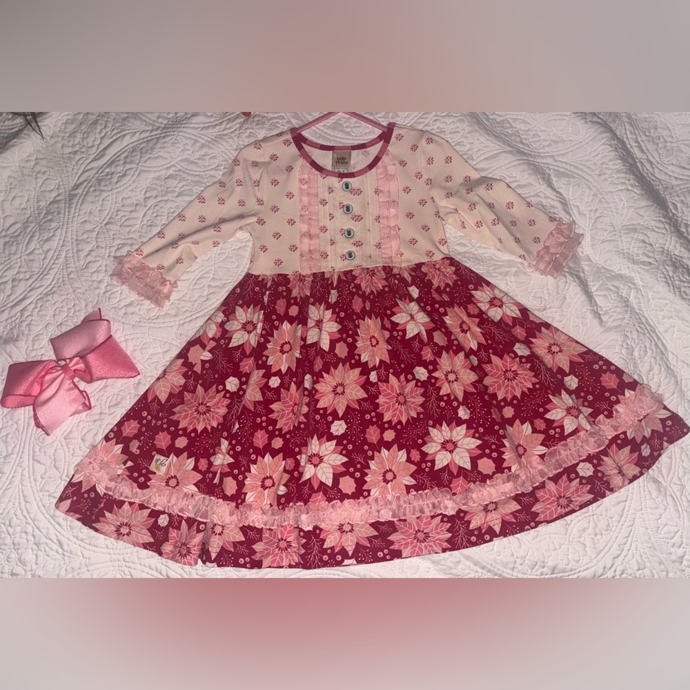 Wildflowers Pink Poinsettia Dress